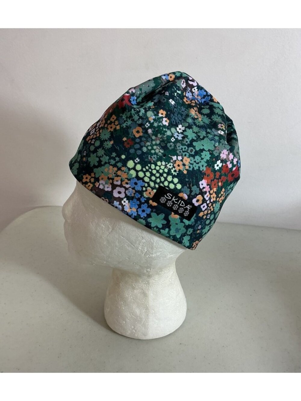 Skida Floral Winter Hat Beanie Made USA Womens One Size